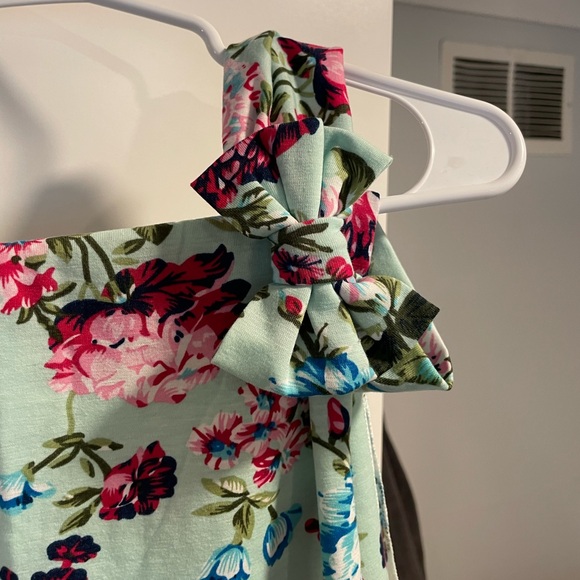 3 PIECE labor/maternity gown, swaddle blanket, and bow - Picture 9 of 13